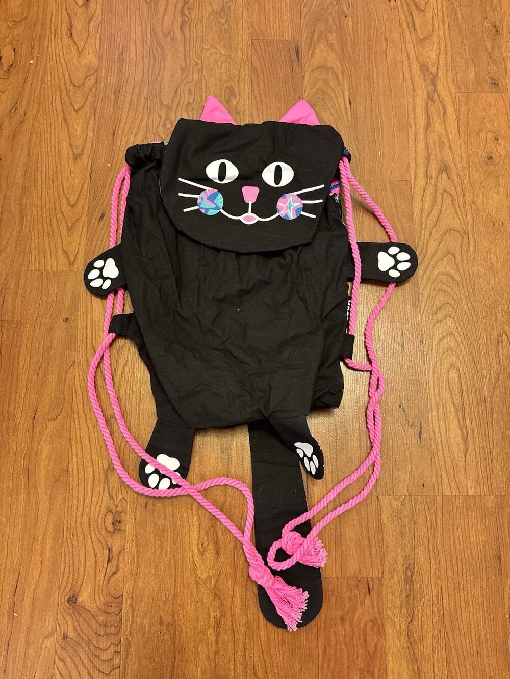 LUSH ReWrap Bewitched Cat Backpack Bag Halloween Limited Organic Cotton Knapsack